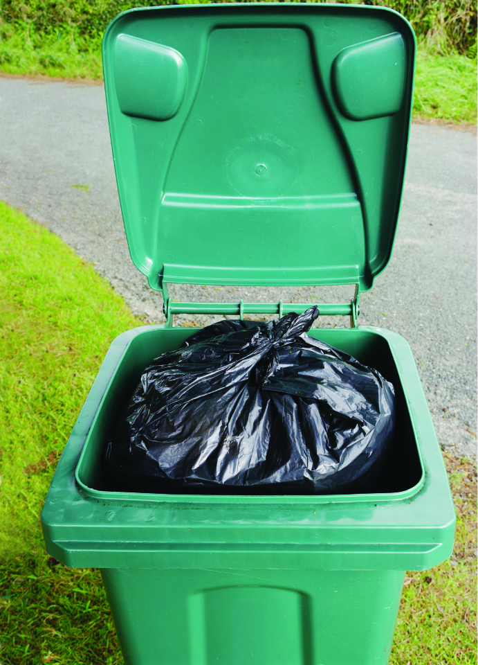 Black Cromwell Polythene Refuse Sack in a Bin - Wheelie Bin Liners