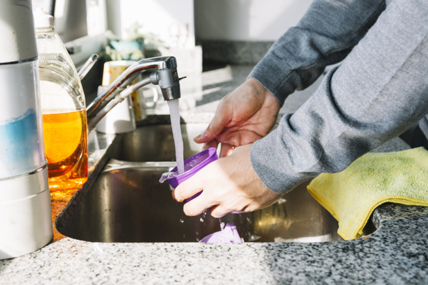 Rinse and wash your recycling before you bin it to help reduce contamination
