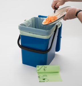 We have a variety of different sized compostable liners in stock