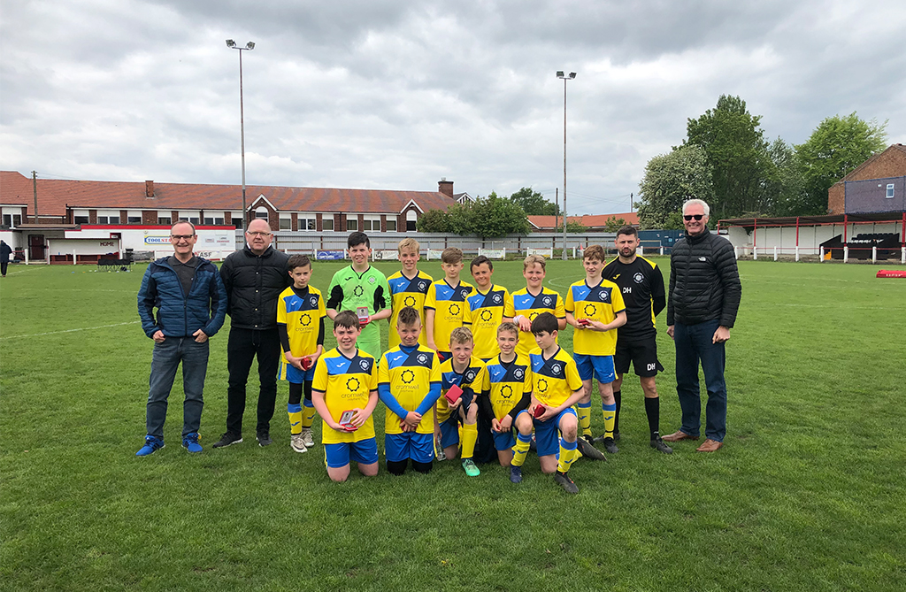 Cromwell Polythene's local football team sponsorship - Sherburn White Rose