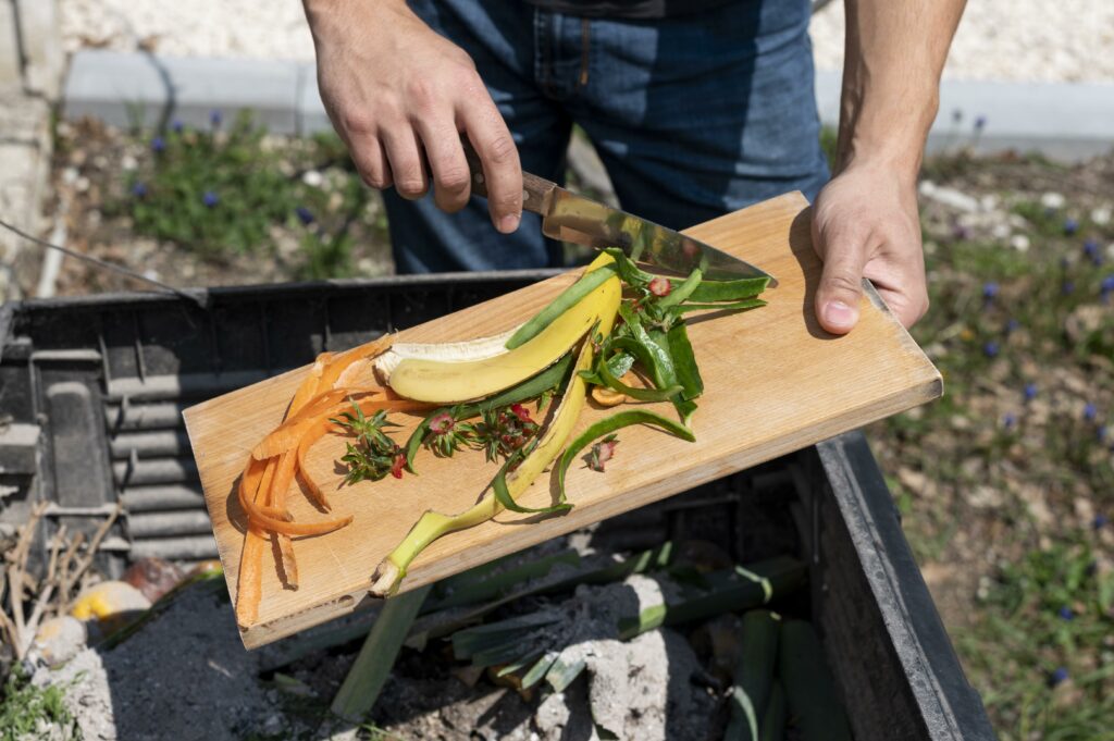 Food waste can be recycled in a food caddy or composter - Cromwell