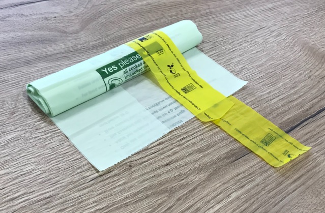 Cromwell's Compostable Liner with re-order ribbon for food waste collections