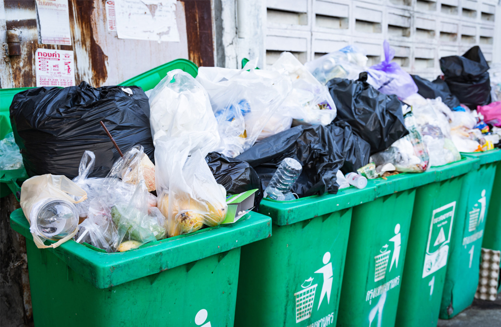 Overflowing bins is a sign of poor waste management - talk to the Cromwell team for advice