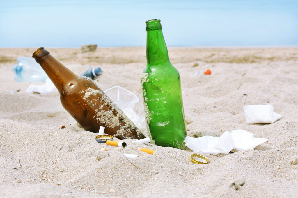 Cromwell Highlights the dangers of litter beginning left on beaches