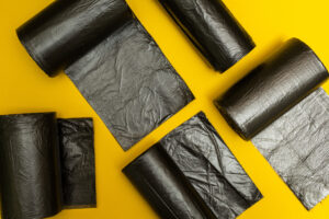 Refuse sacks on a roll - available from Cromwell Polythene 01977 686868