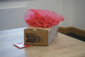 Red Refuse Sack CHSA Accredited to 15kg - heavy duty - from Cromwell Polythene
