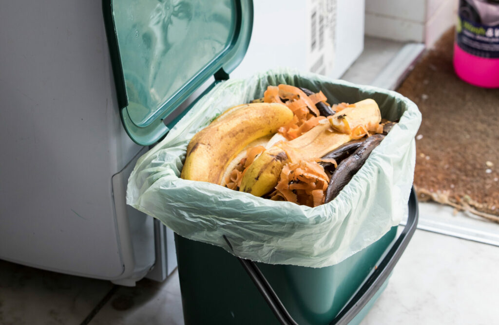 Compostable Liners to help capture and contain food waste for organic recycling