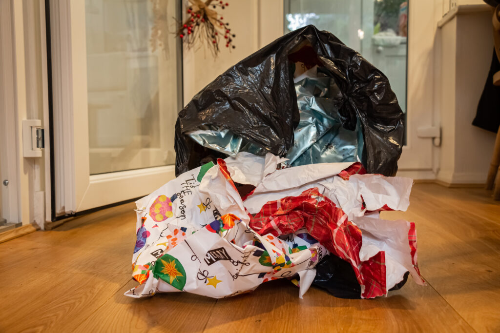 Make sure you have a good quantity of bags to be able to handle the excess waste produced at Christmas