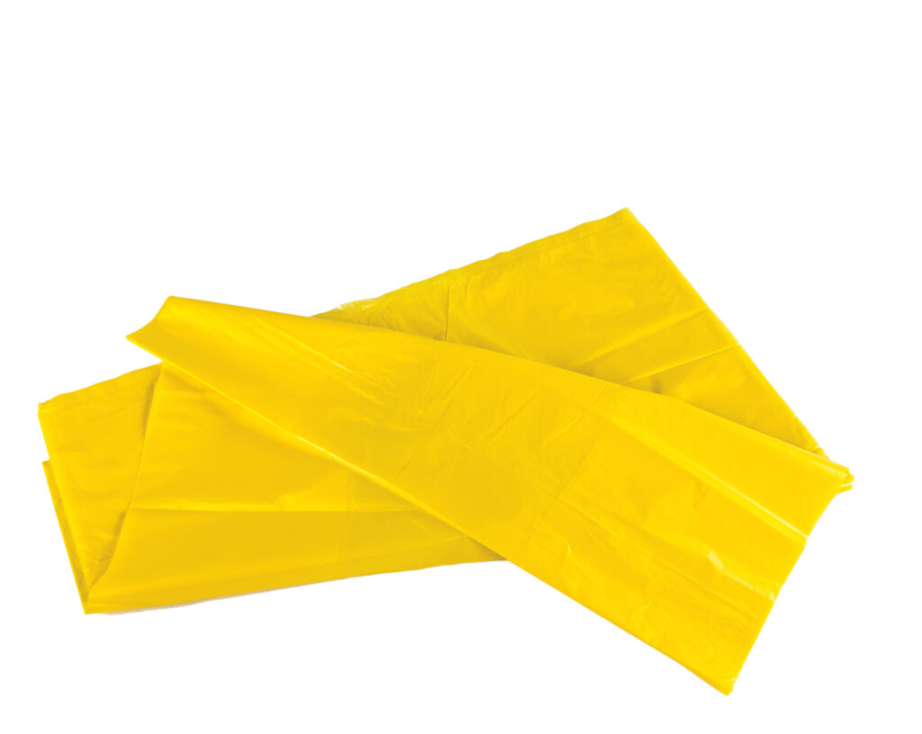 90L Yellow Refuse Sack 10 and 15 kg CHSA Accredited - available from Cromwell
