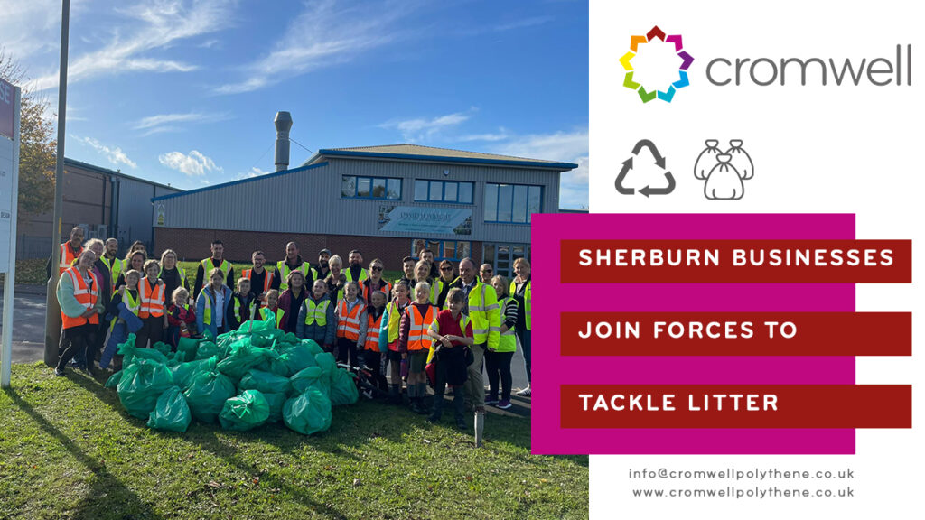 Cromwell and Sherburn businesses join forces to tackle litter around the area - 42 bags of waste collected - 01977 686868